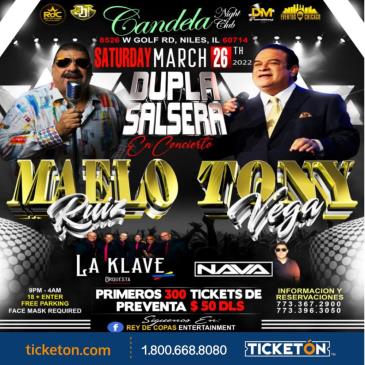 Concierto de Tony Vega en Niles, Illinois, Estados Unidos, Sábado, 26 de marzo de 2022