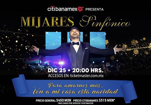 Concierto de Mijares en Virtual, LiveStream, Viernes, 25 de diciembre de 2020