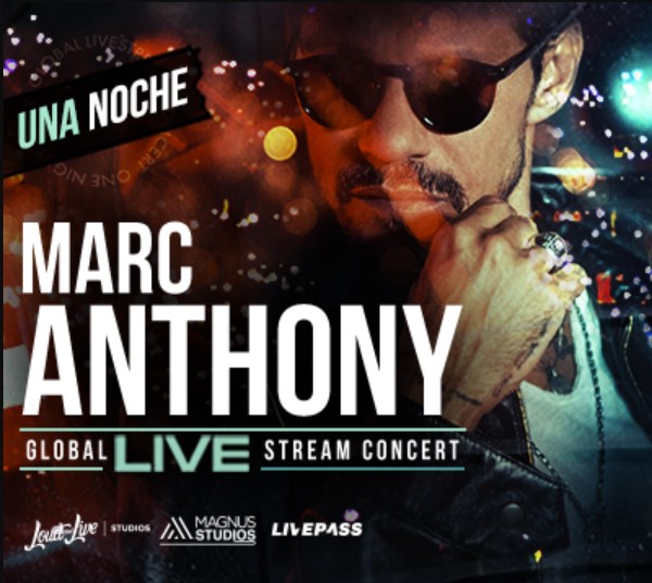 Concierto de Marc Anthony en Concierto Virtual, LiveStream, Sábado, 17 de abril de 2021