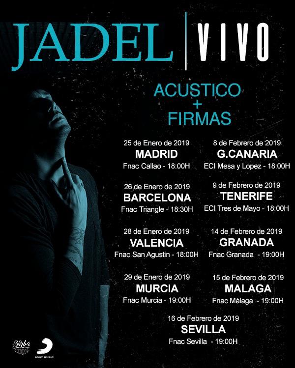 Concierto de Jadel en Málaga, España, Viernes, 15 de febrero de 2019