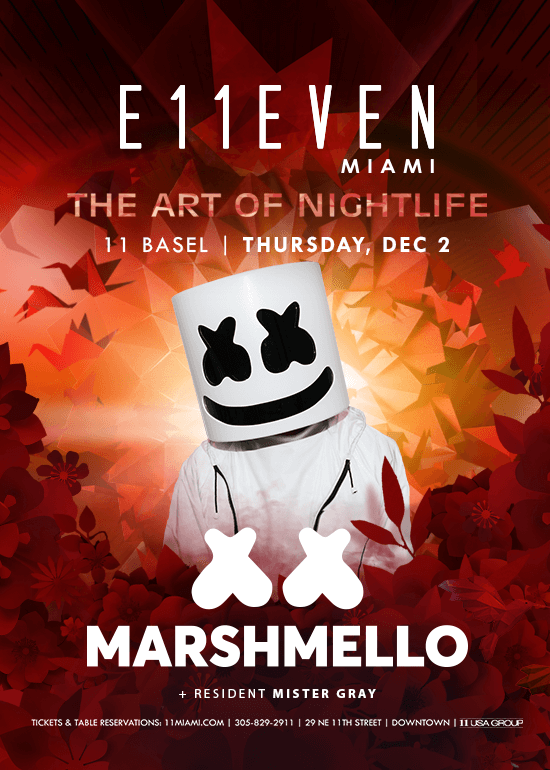 Concierto de Marshmello en Miami, Florida, Estados Unidos, Jueves, 02 de diciembre de 2021