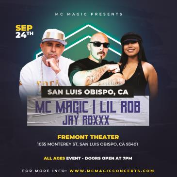 Concierto de MC Magic en San Luis Obispo, California, Estados Unidos, Sábado, 24 de septiembre de 2022