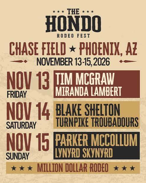 Concierto de Miranda Lambert en Phoenix, Arizona, Estados Unidos, Viernes, 13 de noviembre de 2026