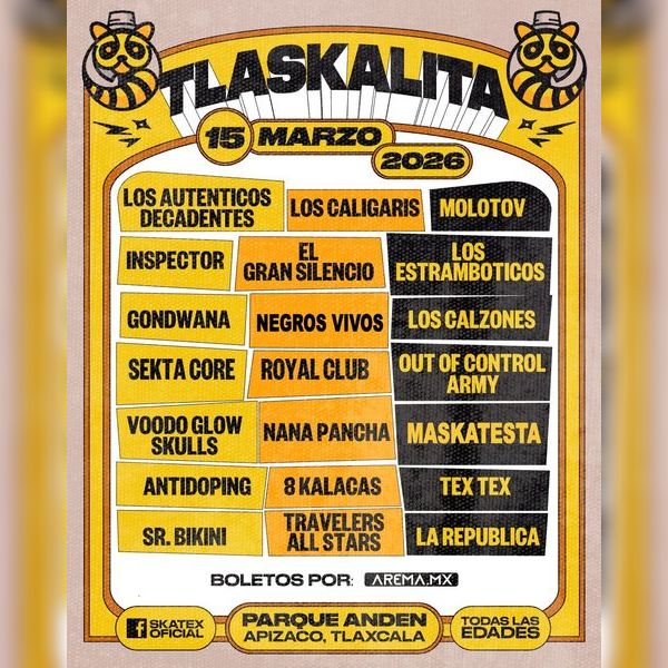Concierto de Molotov en Tlaxcala, México, Domingo, 15 de marzo de 2026