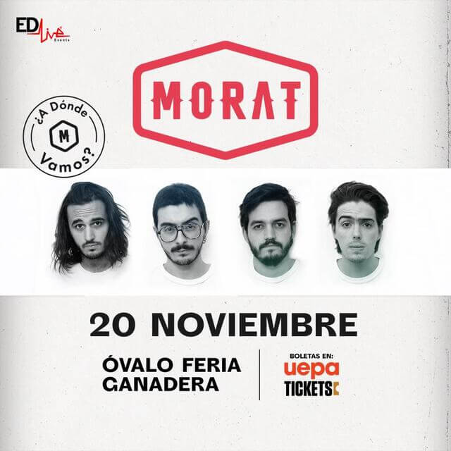 Concierto de Morat, ¿A Dónde Vamos? Tour, en Santo Domingo, Republica Dominicana, Sábado, 20 de noviembre de 2021