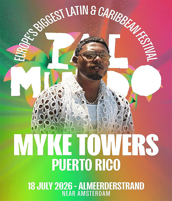 Concierto de Myke Towers en Almere, Países Bajos, Sábado, 18 de julio de 2026