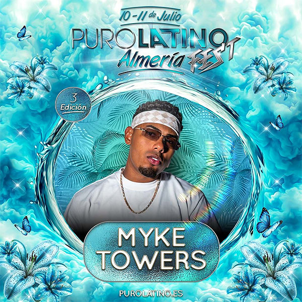 Concierto de Myke Towers en Almerí­a, España, Viernes, 10 de julio de 2026