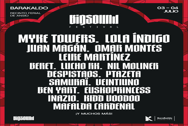 Concierto de Myke Towers en Barakaldo, España, Viernes, 03 de julio de 2026