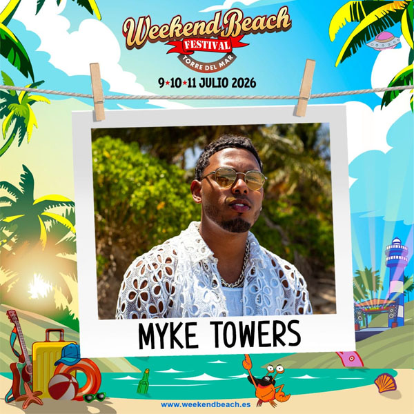 Concierto de Myke Towers en Torre del mar, España, Jueves, 09 de julio de 2026