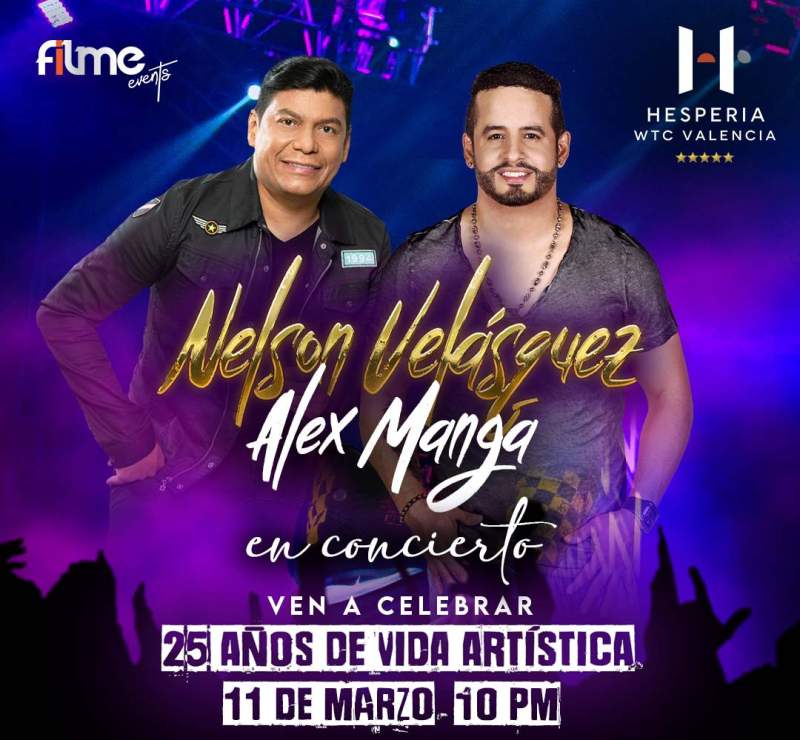 Concierto de Nelson Velásquez en Valencia, Carabobo, Venezuela, Viernes, 11 de marzo de 2022
