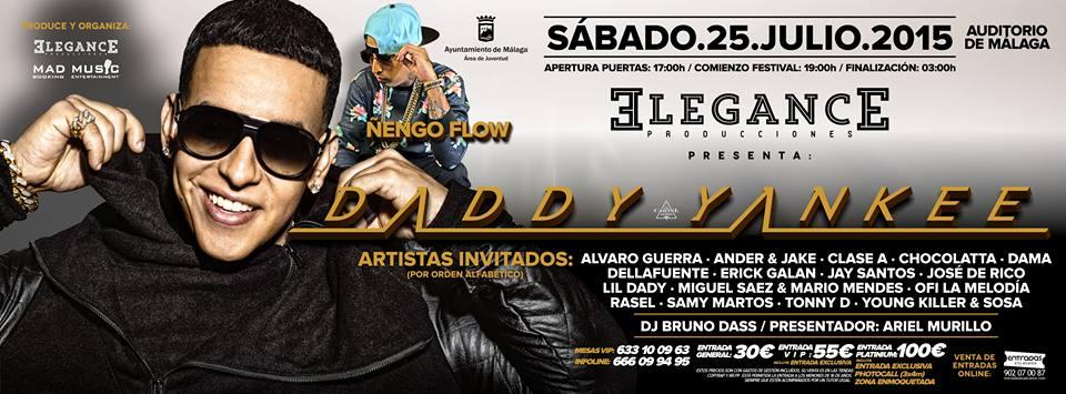 Concierto de Ñengo Flow en Malaga, España, Sábado, 25 de julio de 2015