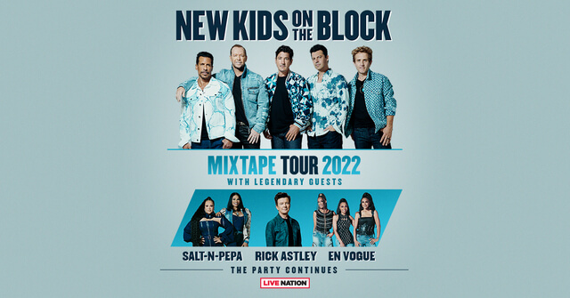 Concierto de New Kids on the Block, The Mixtape Tour, en Rosemont, Illinois, Estados Unidos, Viernes, 17 de junio de 2022