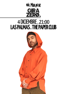 Concierto de Nil Moliner, Gira ZERO, en Las Palmas de Gran Canaria, España, Sábado, 04 de diciembre de 2021