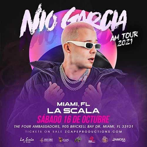 Concierto de Nio García, AM TOUR 2021, en Miami, Florida, Estados Unidos, Sábado, 16 de octubre de 2021
