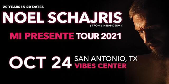 Concierto de Noel Schajris, Mi Presente Tour, en San Antonio, Texas, Estados Unidos, Domingo, 24 de octubre de 2021
