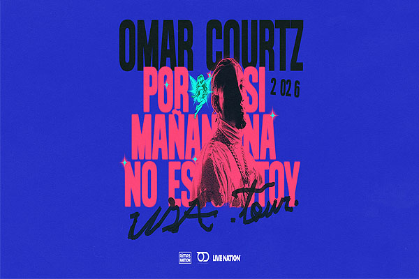 Concierto de Omar Courtz, Por Si Mañana No Estoy USA Tour 2026, en Reading, Pensilvania, Estados Unidos, Jueves, 10 de septiembre de 2026