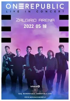 Concierto de OneRepublic en Kaunas, Lituania, Miércoles, 18 de mayo de 2022