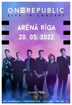 Concierto de OneRepublic en Riga, Letonia, Viernes, 20 de mayo de 2022