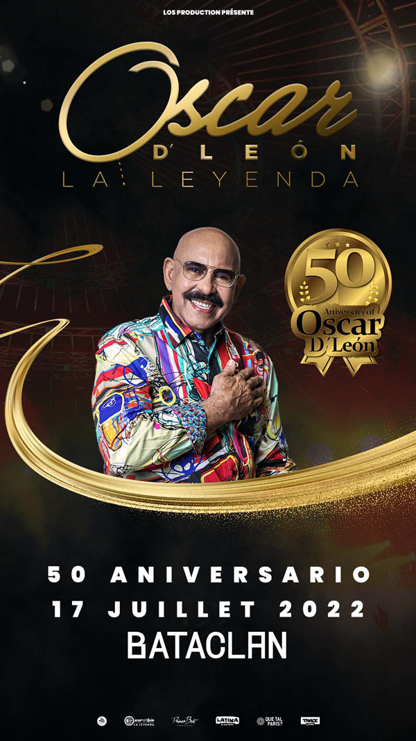 Concierto de Oscar D' León en Paris, Francia, Domingo, 17 de julio de 2022