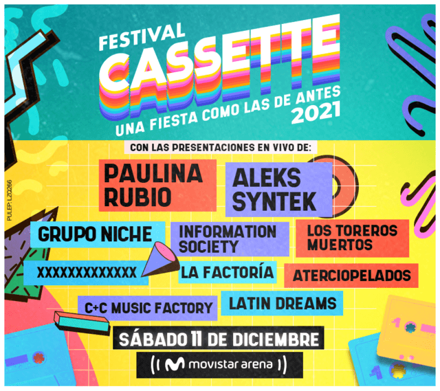 Concierto de Paulina Rubio en Bogotá, Colombia, Sábado, 11 de diciembre de 2021