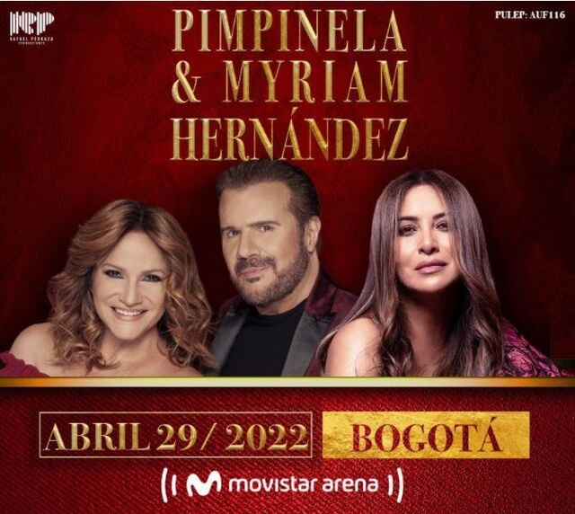 Concierto de Myriam Hernández en Bogota, Colombia, Viernes, 29 de abril de 2022