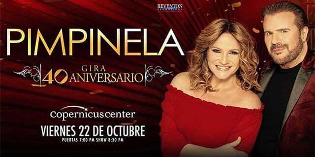 Concierto de Pimpinela, Pimpinela 40 Aniversario, en Chicago, Illinois, Estados Unidos, Viernes, 22 de octubre de 2021