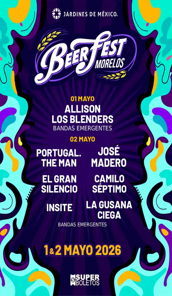 Concierto de Portugal. The Man en Cuernavaca, México, Viernes, 01 de mayo de 2026