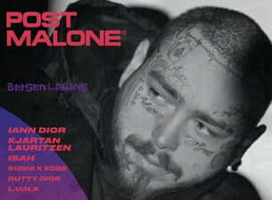 Concierto de Post Malone en Bergen, Noruega, Martes, 28 de junio de 2022