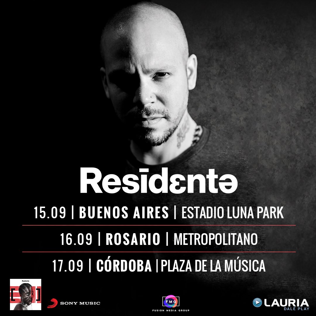 Concierto de Residente en Buenos Aires, Argentina, Viernes, 15 de septiembre de 2017