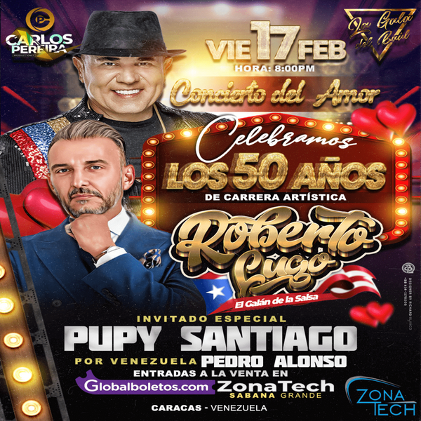 Concierto de Roberto Lugo en Caracas, Venezuela, Viernes, 17 de febrero de 2023