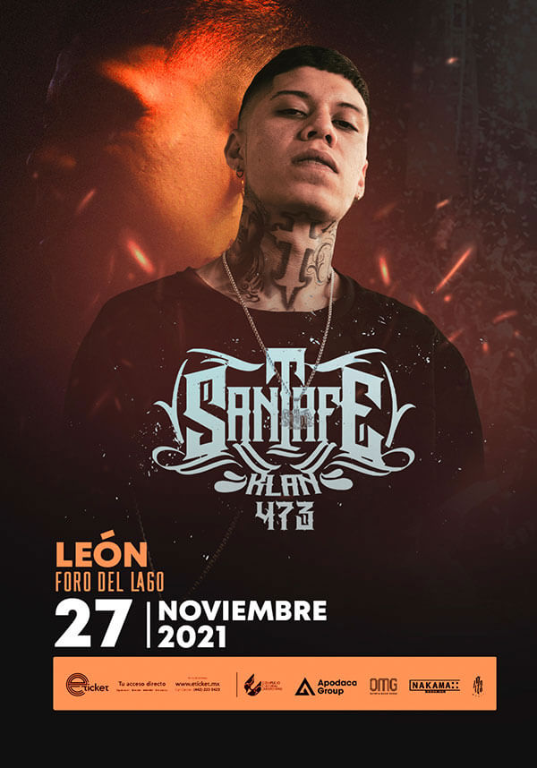 Concierto de Santa Fe Klan en León, Guanajuato, México, Sábado, 27 de noviembre de 2021