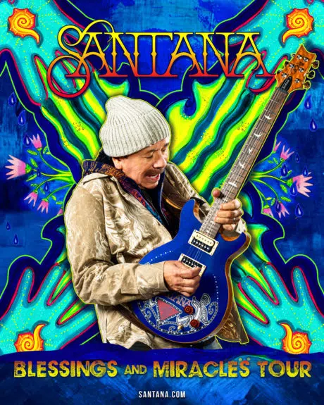Concierto de Santana, Blessings and Miracles, en Evansville, Indiana, Estados Unidos, Miércoles, 13 de abril de 2022