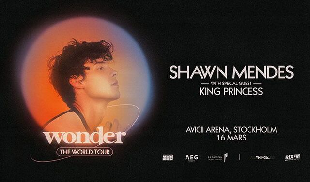Concierto de Shawn Mendes, Wonder: The World Tour, en Johanneshov, Suecia, Miércoles, 16 de marzo de 2022