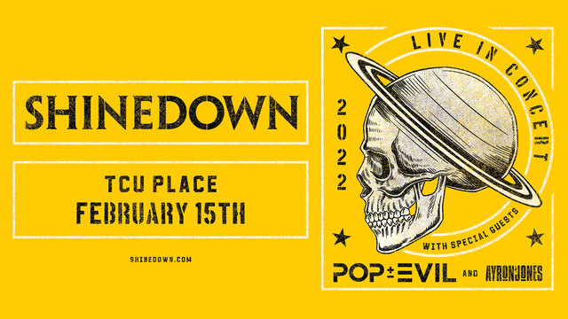 Concierto de Shinedown en Saskatoon, Saskatchewan, Canadá, Martes, 15 de febrero de 2022