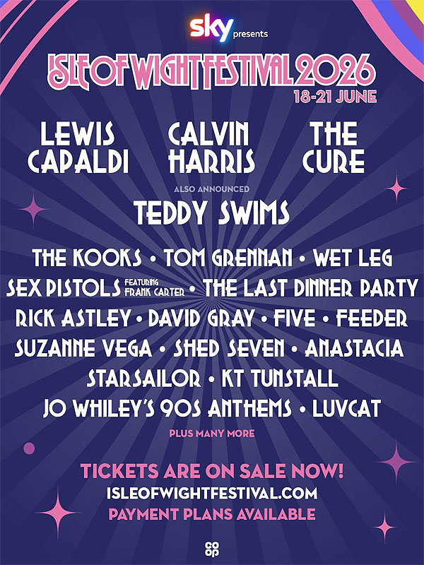 Concierto de Teddy Swims en Newport, Reino Unido, Viernes, 19 de junio de 2026