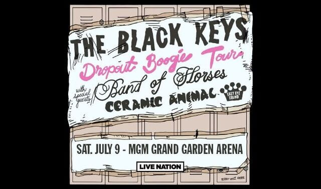 Concierto de The Black Keys, The Dropout Boogie Tour, en Las Vegas, Nevada, Estados Unidos, Sábado, 09 de julio de 2022