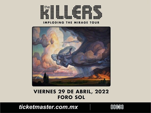 Concierto de The Killers, Imploding The Mirage Tour, en Ciudad De México, México, Viernes, 29 de abril de 2022