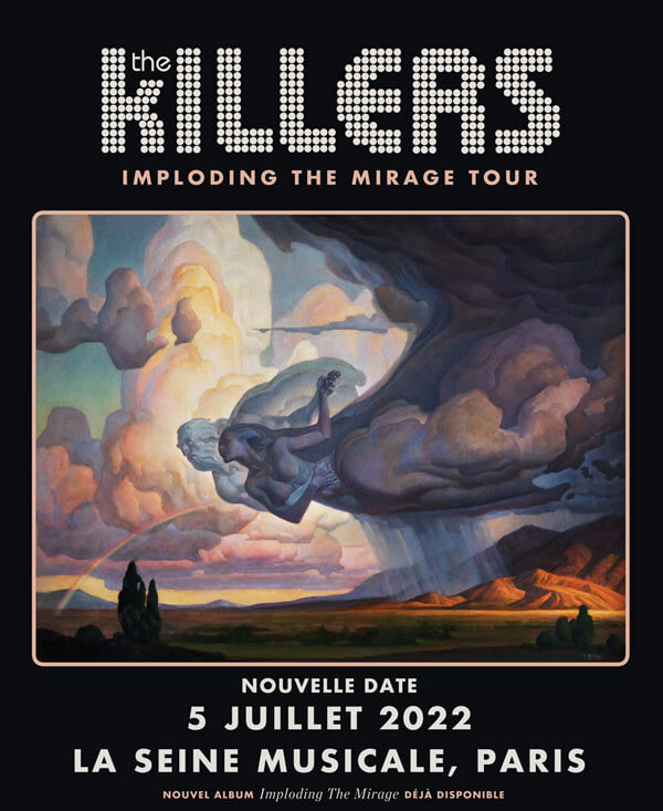 Concierto de The Killers, Imploding The Mirage Tour, en Boulogne-Billancourt, Francia, Martes, 05 de julio de 2022