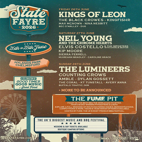 Concierto de The Lumineers en Chelmsford, Reino Unido, Sábado, 27 de junio de 2026