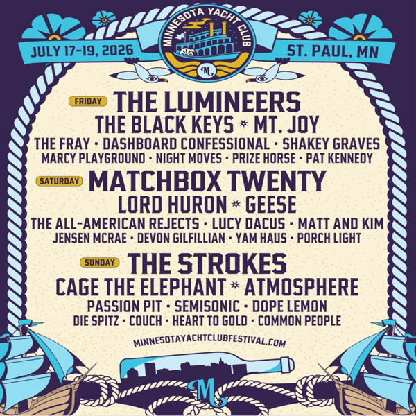 Concierto de The Lumineers en St. Paul, Minnesota, Estados Unidos, Viernes, 17 de julio de 2026