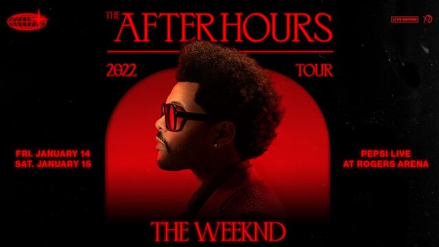 Concierto de The Weeknd, After Hours Tour, en Vancouver, Canadá, Sábado, 15 de enero de 2022
