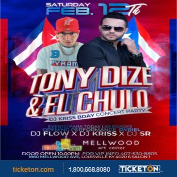 Concierto de Tony Dize en Louisville, Kentucky, Estados Unidos, Sábado, 12 de febrero de 2022