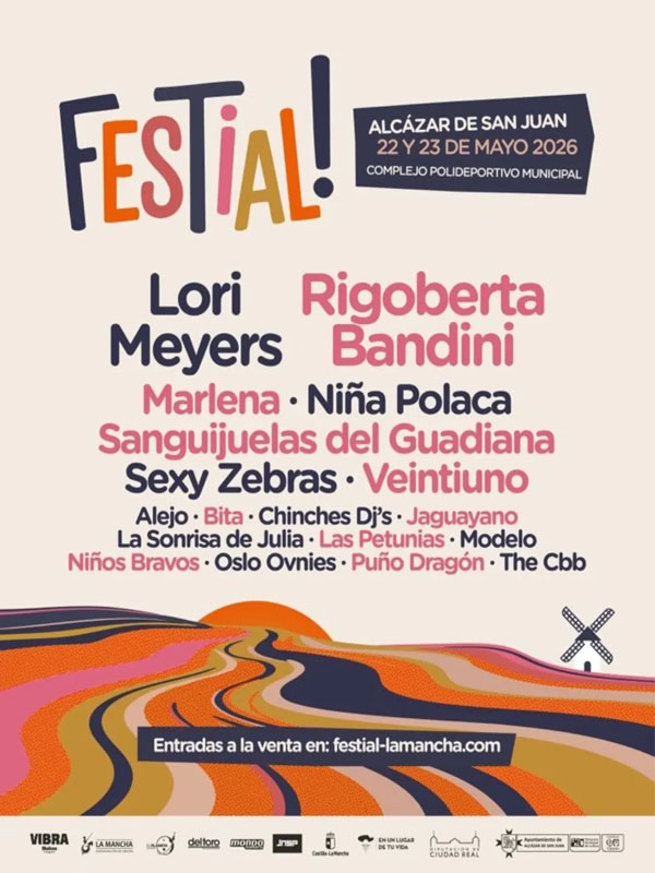 Concierto de Veintiuno en Alcázar de San Juan, España, Viernes, 22 de mayo de 2026