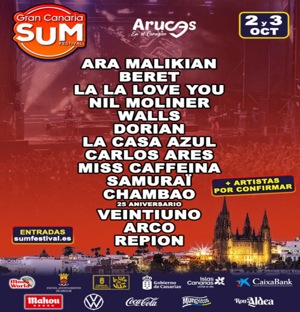 Concierto de Veintiuno en Las Palmas de Gran Canaria, España, Viernes, 02 de octubre de 2026