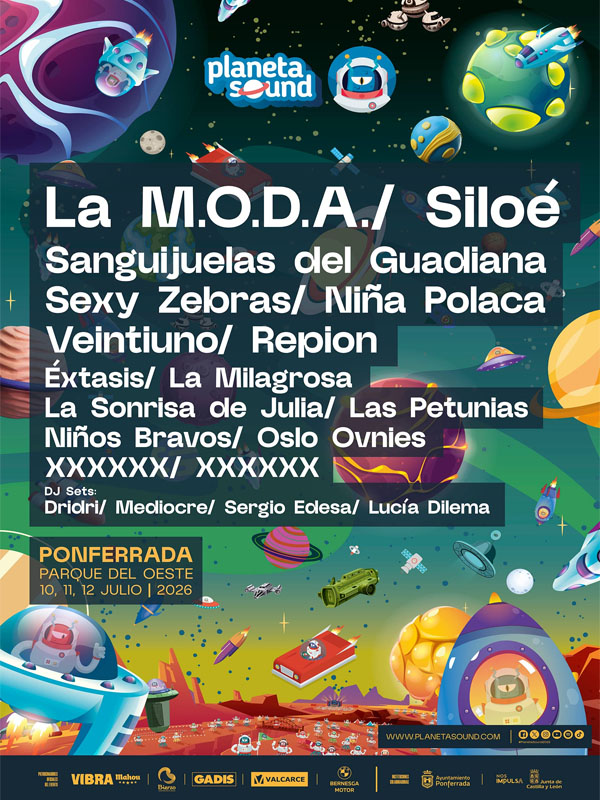 Concierto de Veintiuno en Ponferrada, España, Viernes, 10 de julio de 2026