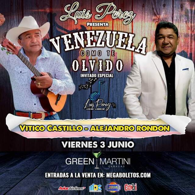 Concierto de Vitico Castillo en Caracas, Distrito Capital, Venezuela, Viernes, 03 de junio de 2022
