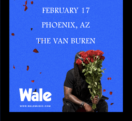 Concierto de Wale, Under A Blue Moon Tour, en Phoenix, Arizona, Estados Unidos, Jueves, 17 de febrero de 2022