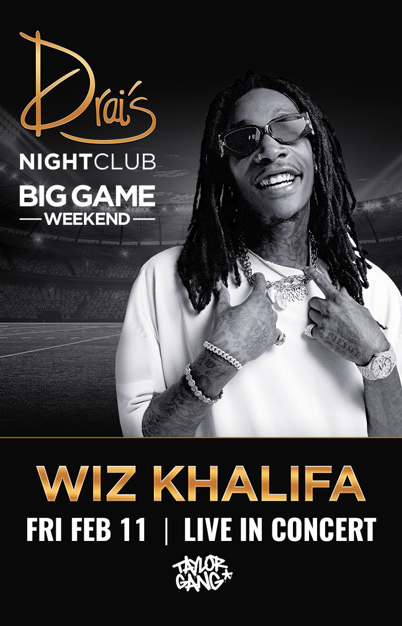 Concierto de Wiz Khalifa en Las Vegas, Nevada, Estados Unidos, Viernes, 11 de febrero de 2022