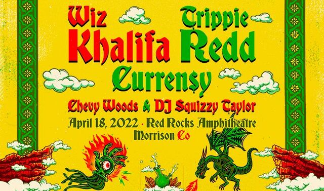 Concierto de Wiz Khalifa en Morrison, Colorado, Estados Unidos, Lunes, 18 de abril de 2022