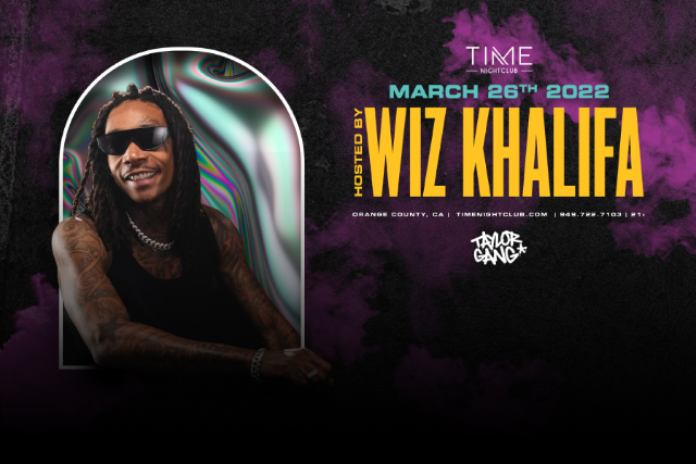 Concierto de Wiz Khalifa en Costa Mesa, California, Estados Unidos, Sábado, 26 de marzo de 2022